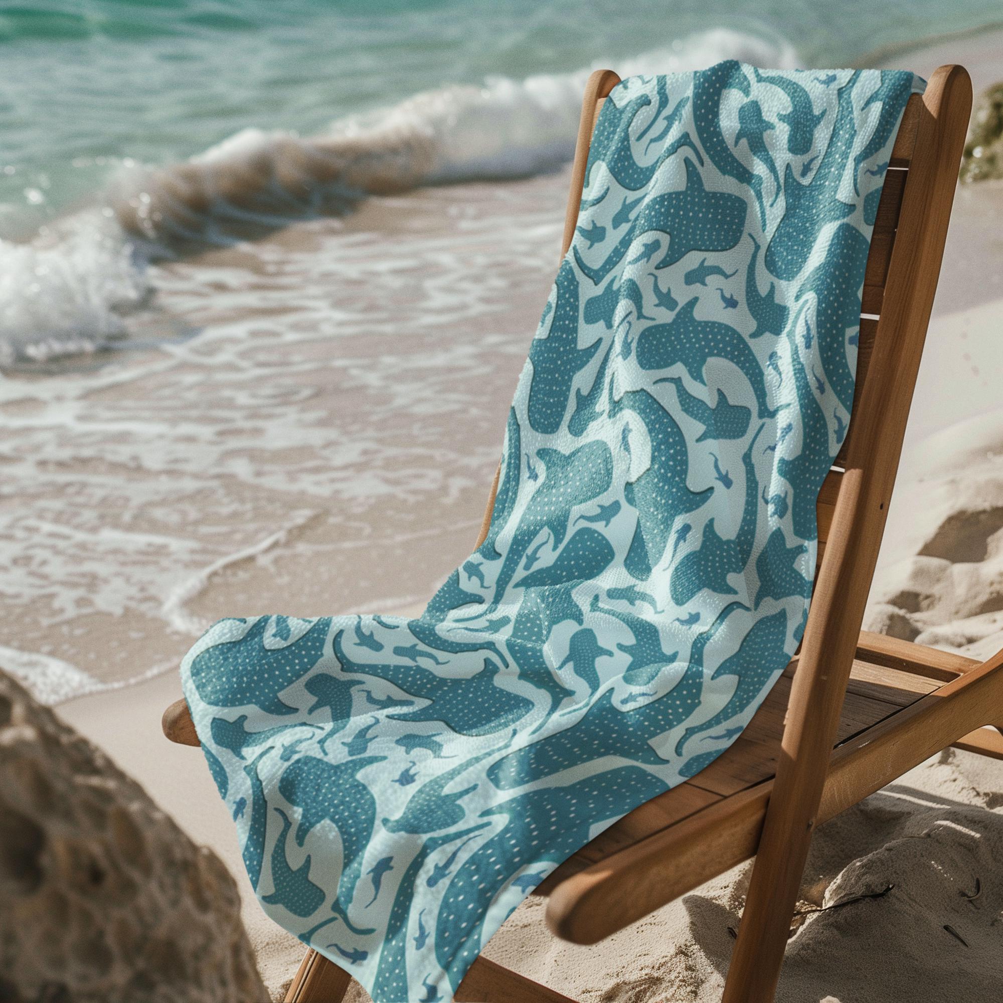 Whale Shark Summer Beach Towels: Polyester Poolside Accessory