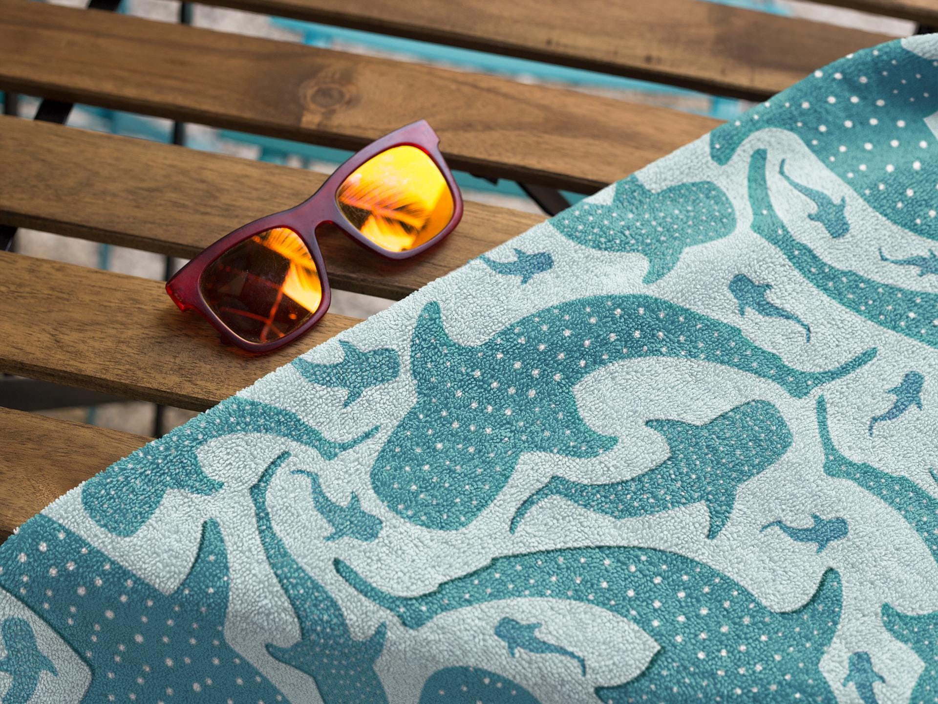 Whale Shark Summer Beach Towels: Polyester Poolside Accessory