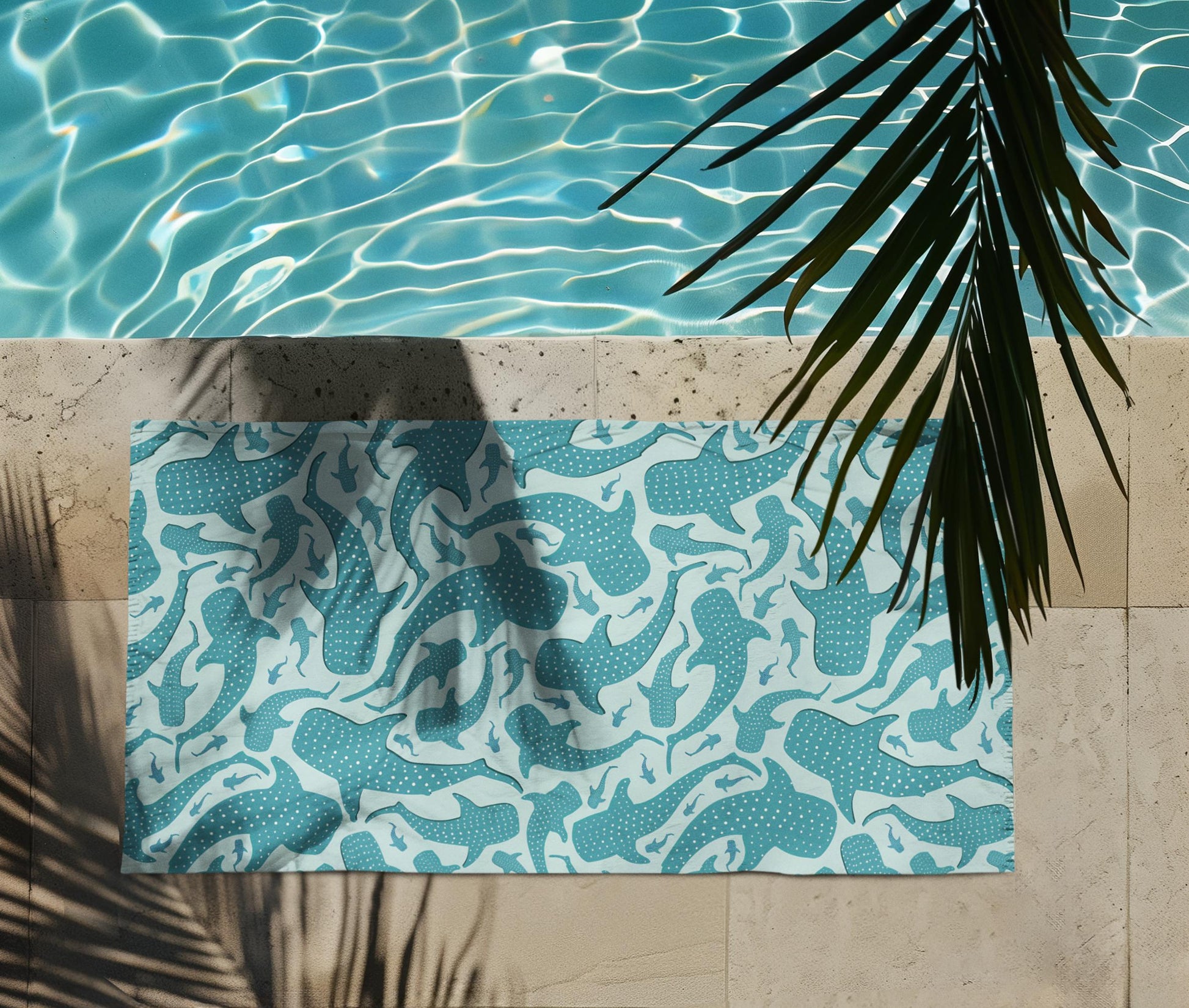 Whale Shark Summer Beach Towels: Polyester Poolside Accessory