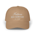 Personalized Future Mrs Embroidered Hat, Custom Engagement Gift, Bride Hat, Newly Engaged, Custom Fiance Gift, Bachelorette Hat