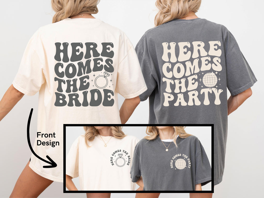 Retro Bride Squad T-Shirt: Groovy Bachelorette Party Gift