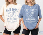 Comfort Colors® Last Toast on the Coast Bachelorette T-shirt,Custom Beach Bachelorette Party,Bridal Shirts,Custom Bach Party,Miami Bach Club