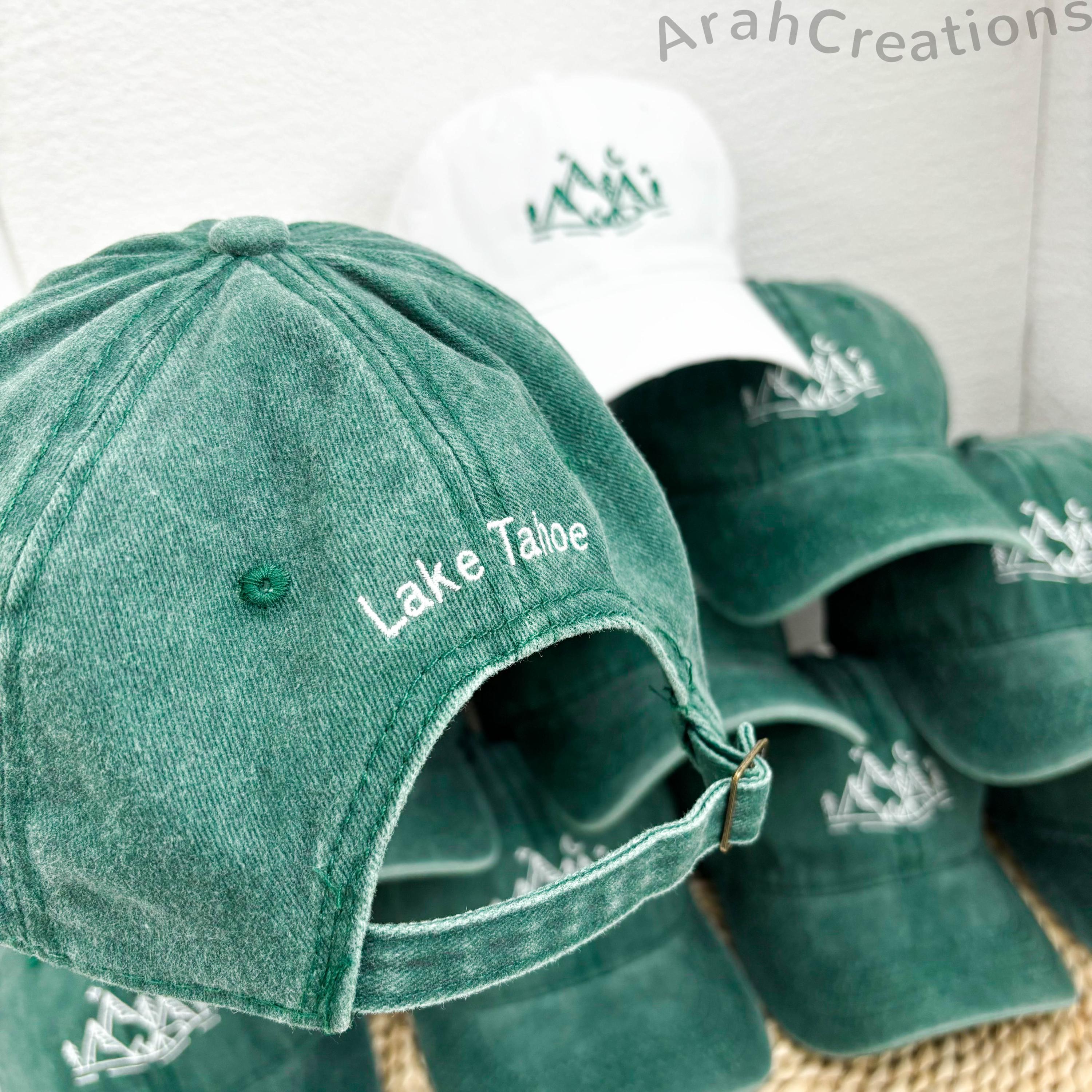 Personalized Embroidered Camp Bachelorette Hats | Custom Happer Camper Caps | Mountain Bachelorette Hats | Bridal Party Hat Set Bluk