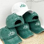 Personalized Embroidered Camp Bachelorette Hats | Custom Happer Camper Caps | Mountain Bachelorette Hats | Bridal Party Hat Set Bluk