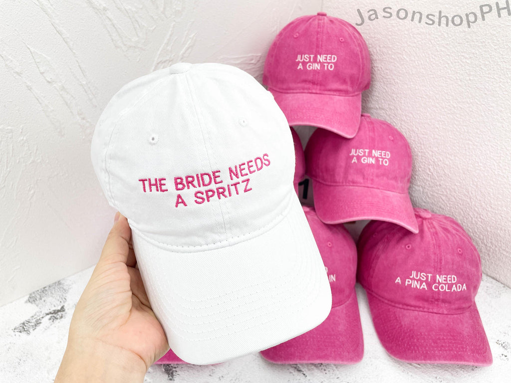 Custom Bride Cap Personalized Bachelorette Party Hat, Bride Squad Embroidered Baseball Cap, Bridesmaid Team Bride Hat, EVJF Wedding Gift