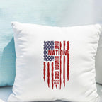 One Nation Under God Embroidery Design, USA Flag, Independence Day Machine Embroidery File, 4 Sizes, Instant Download Dst Pes Exp Jef Vp3