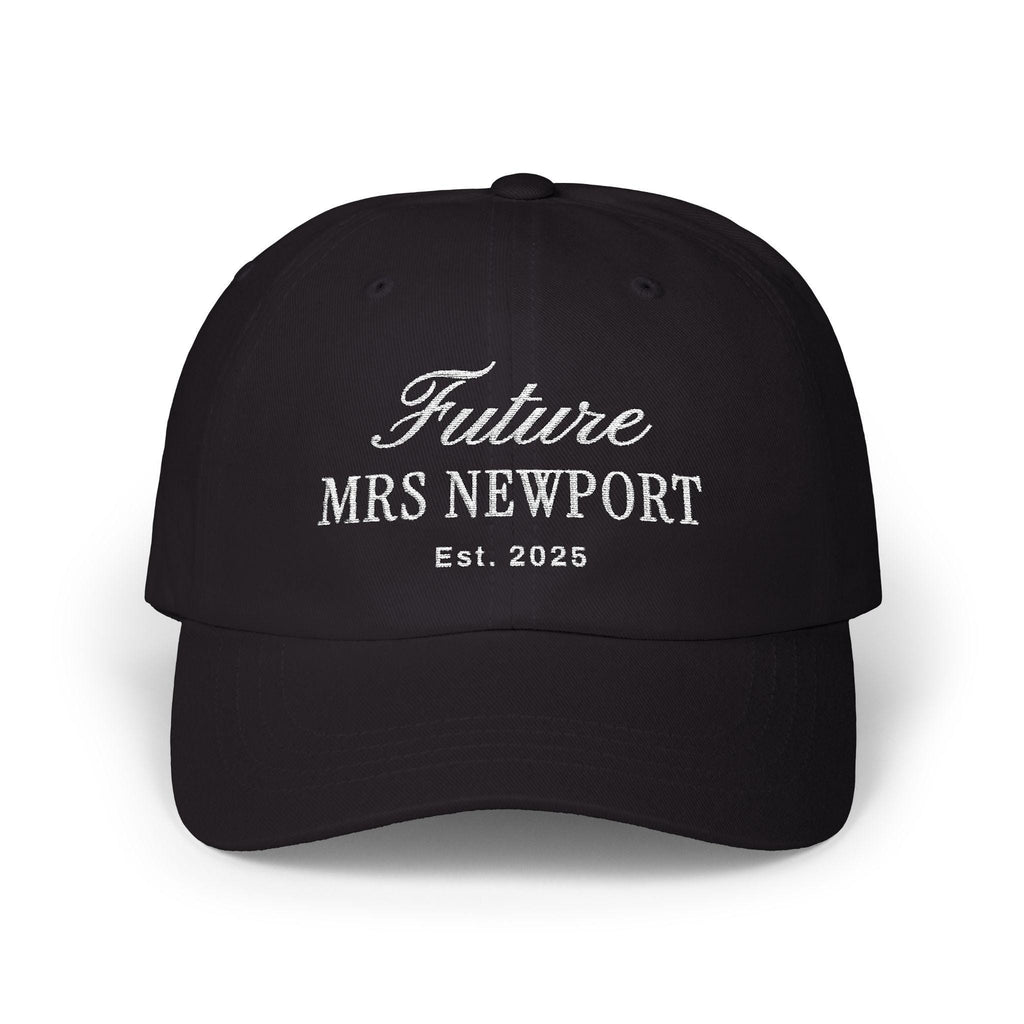 Personalized Future Mrs Embroidered Hat, Custom Engagement Gift, Bride Hat, Newly Engaged, Custom Fiance Gift, Bachelorette Hat