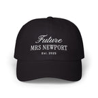 Personalized Future Mrs Embroidered Hat, Custom Engagement Gift, Bride Hat, Newly Engaged, Custom Fiance Gift, Bachelorette Hat