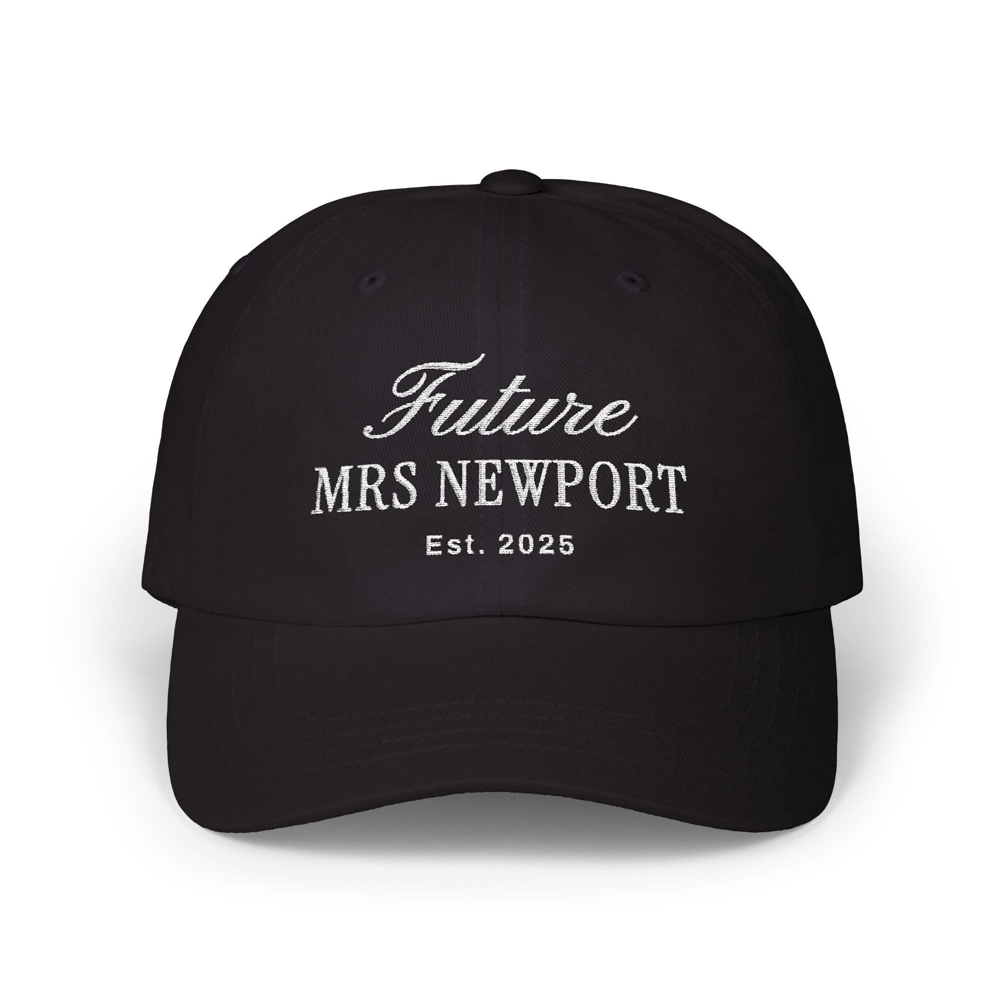 Personalized Future Mrs Embroidered Hat, Custom Engagement Gift, Bride Hat, Newly Engaged, Custom Fiance Gift, Bachelorette Hat