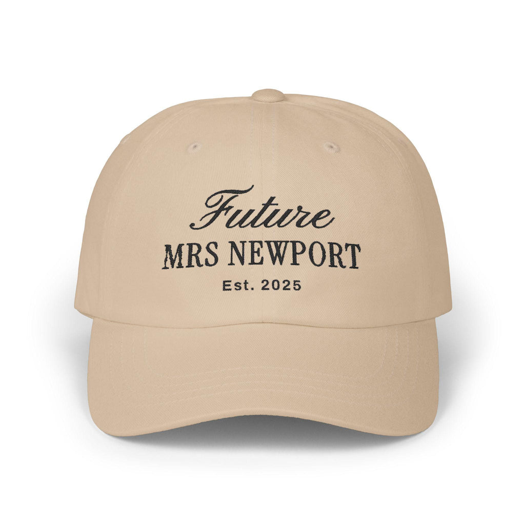 Personalized Future Mrs Embroidered Hat, Custom Engagement Gift, Bride Hat, Newly Engaged, Custom Fiance Gift, Bachelorette Hat