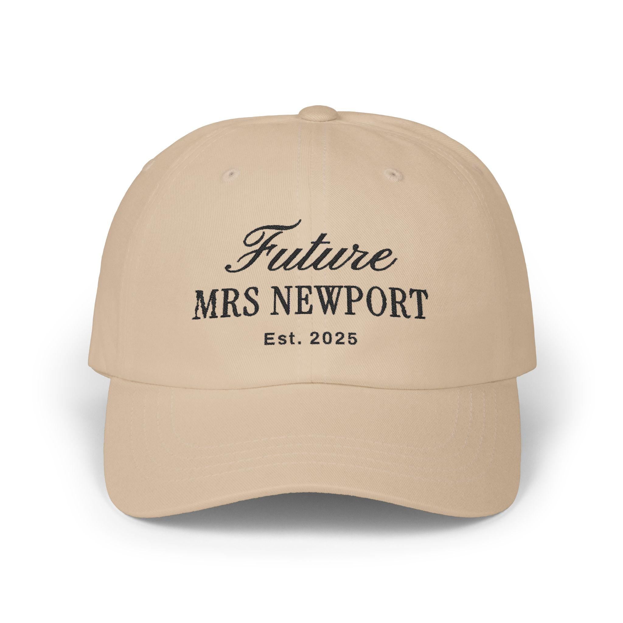 Personalized Future Mrs Embroidered Hat, Custom Engagement Gift, Bride Hat, Newly Engaged, Custom Fiance Gift, Bachelorette Hat