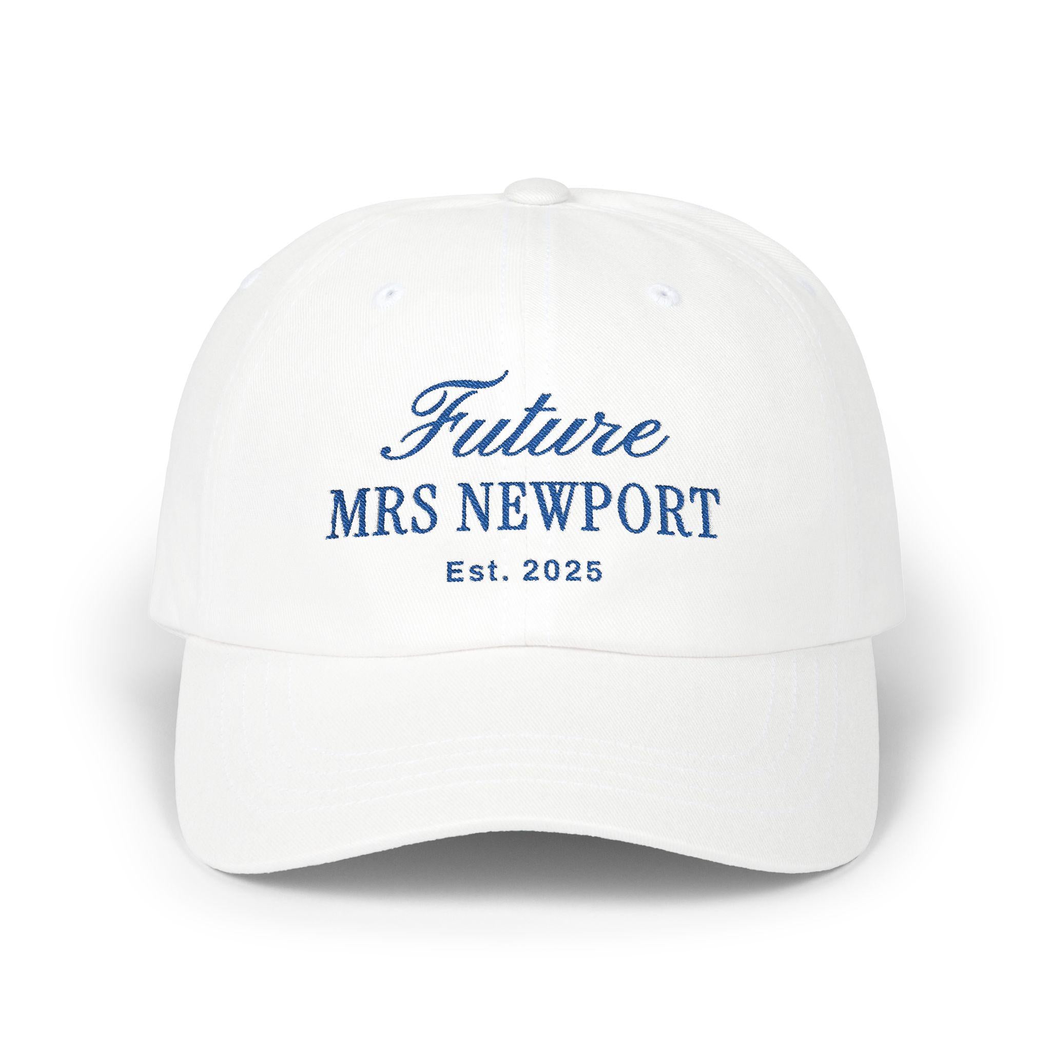 Personalized Future Mrs Embroidered Hat, Custom Engagement Gift, Bride Hat, Newly Engaged, Custom Fiance Gift, Bachelorette Hat