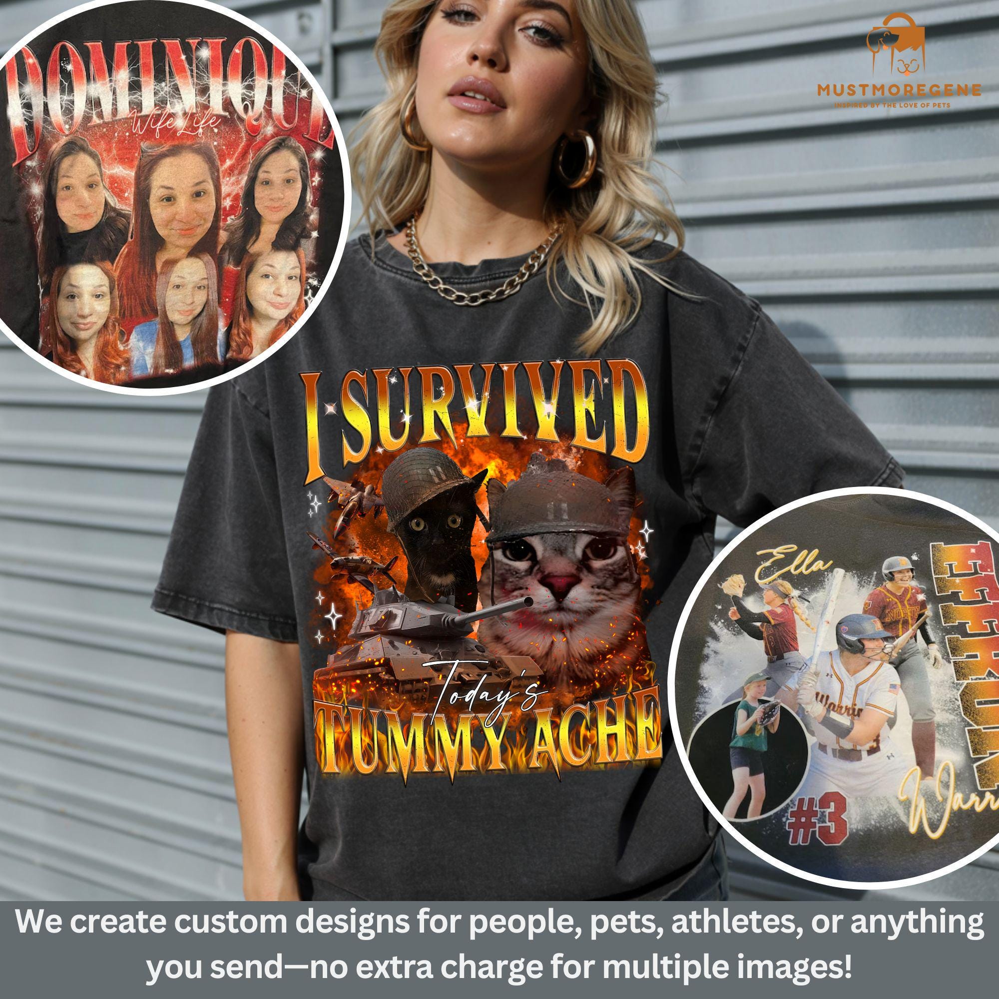 90s Bachelorette Party Shirts: Custom Face Photo Bootleg Rap Tee