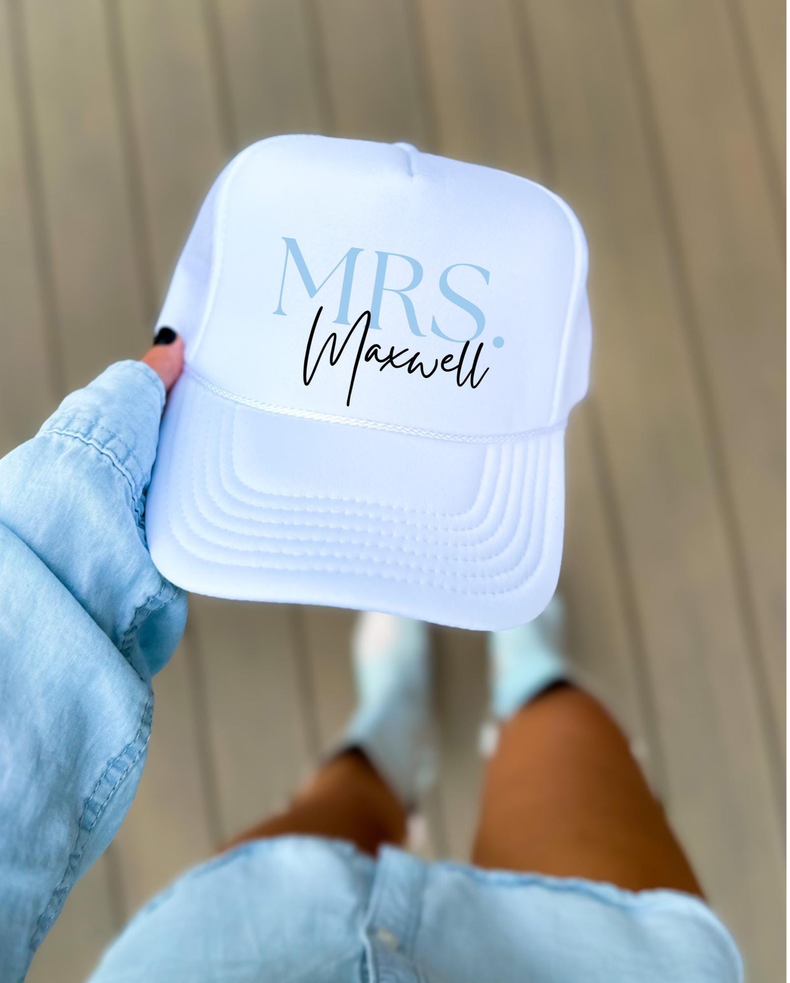Personalized Future Mrs. Bride Custom Trucker Hat Engagement Gift Bachelorette Hats Gifts for Bride to Be