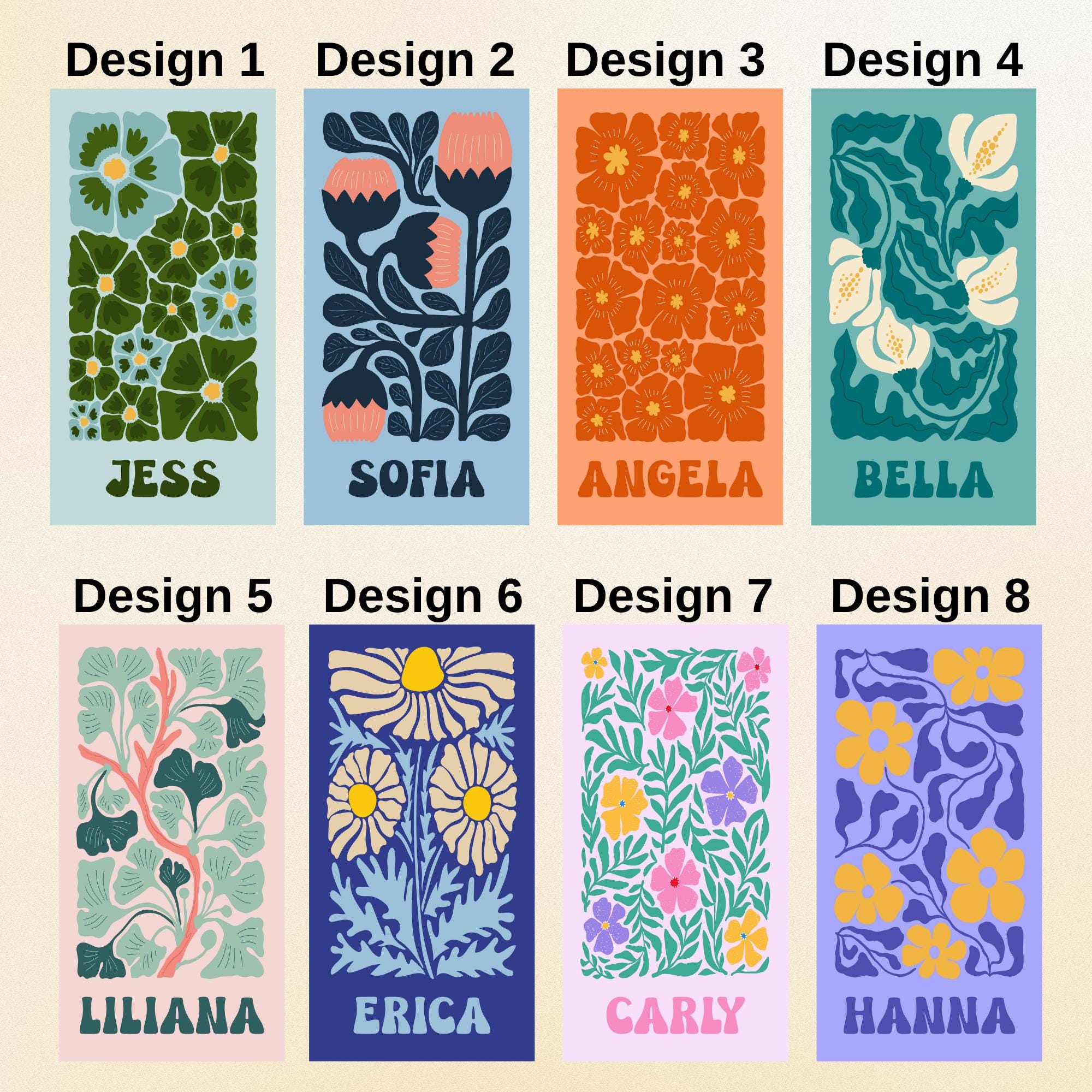 Retro Flower Custom Beach Towel, Groovy Vibes Beach Towel, Retro Floral Towel, Personalized Pool Towel, Multi Style, Bachelorette Party