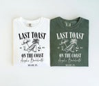 Comfort Colors® Last Toast on the Coast Bachelorette T-shirt,Custom Beach Bachelorette Party,Bridal Shirts,Custom Bach Party,Miami Bach Club