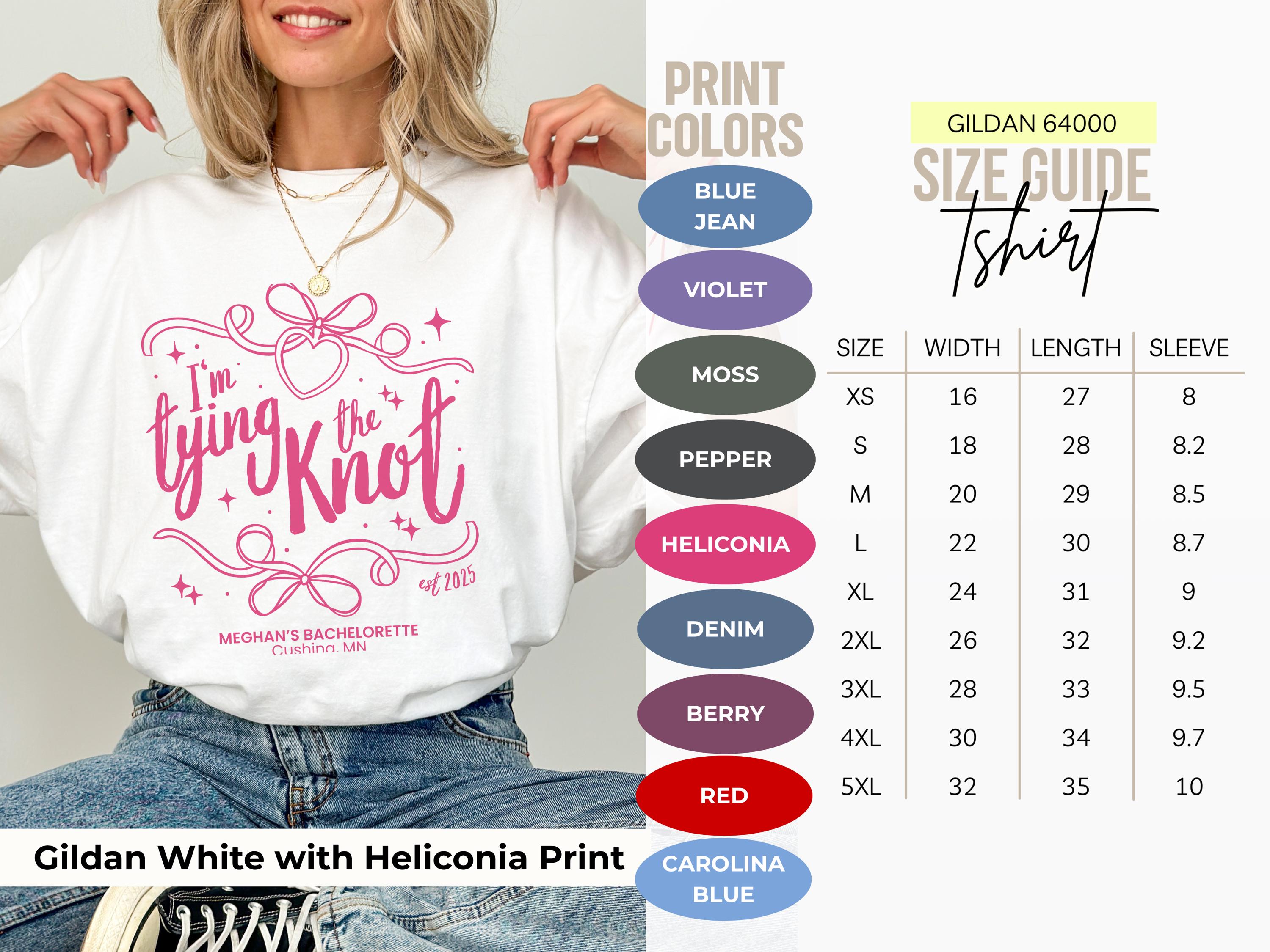 Tying The Knot Bachelorette Shirt Personalized Coquette Bow Bridal Party Tshirt Bow Themed Bridal Shower Outfit for Girly Bachelorette Idea