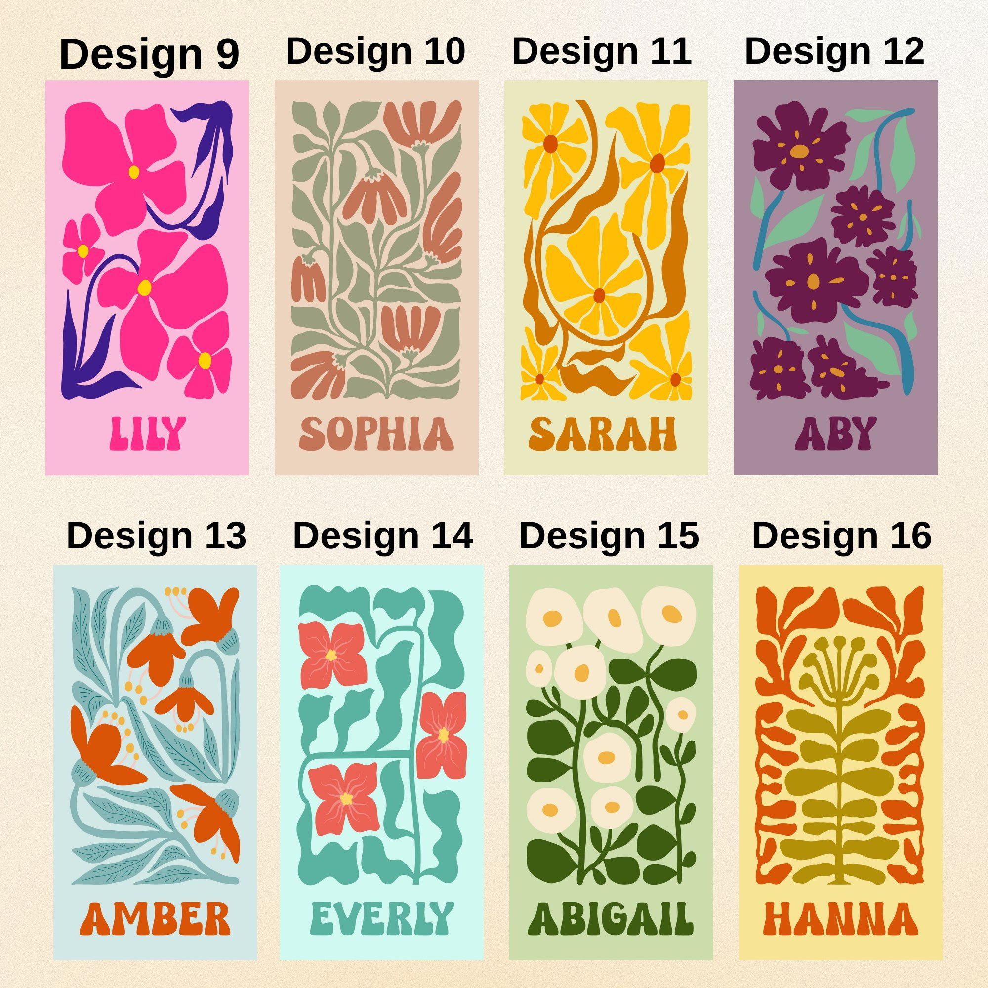 Retro Flower Custom Beach Towel, Groovy Vibes Beach Towel, Retro Floral Towel, Personalized Pool Towel, Multi Style, Bachelorette Party