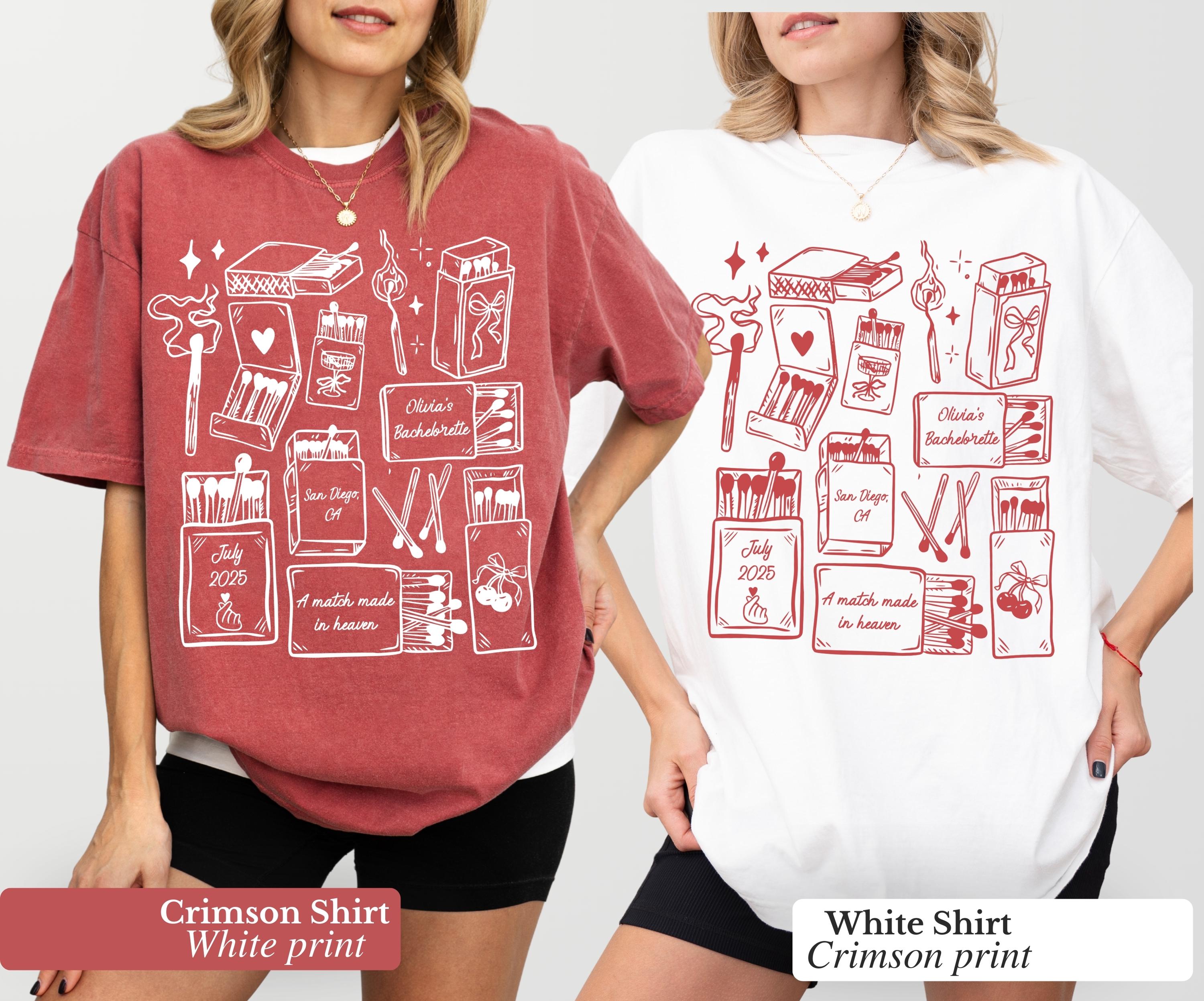 Bachelorette Party Shirt, Custom Bachelorette Shirt, Bride To Be, Bridal Gift, She Found Her Perfect Match, Personalized Luxury Bachelorette