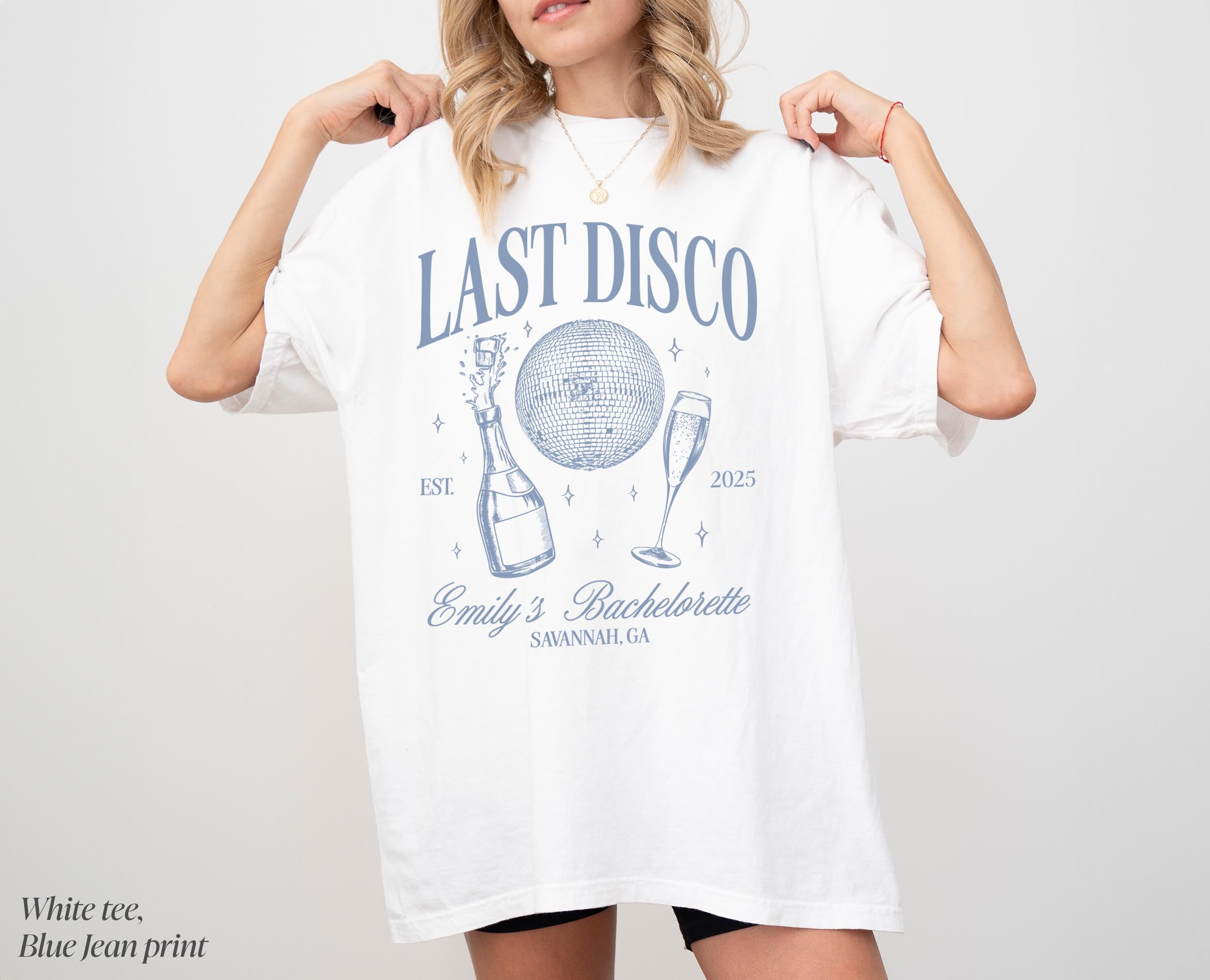 Last Disco Bachelorette Shirts, Disco Bride Custom Shirt, Comfort Colors Bachelorette Shirts