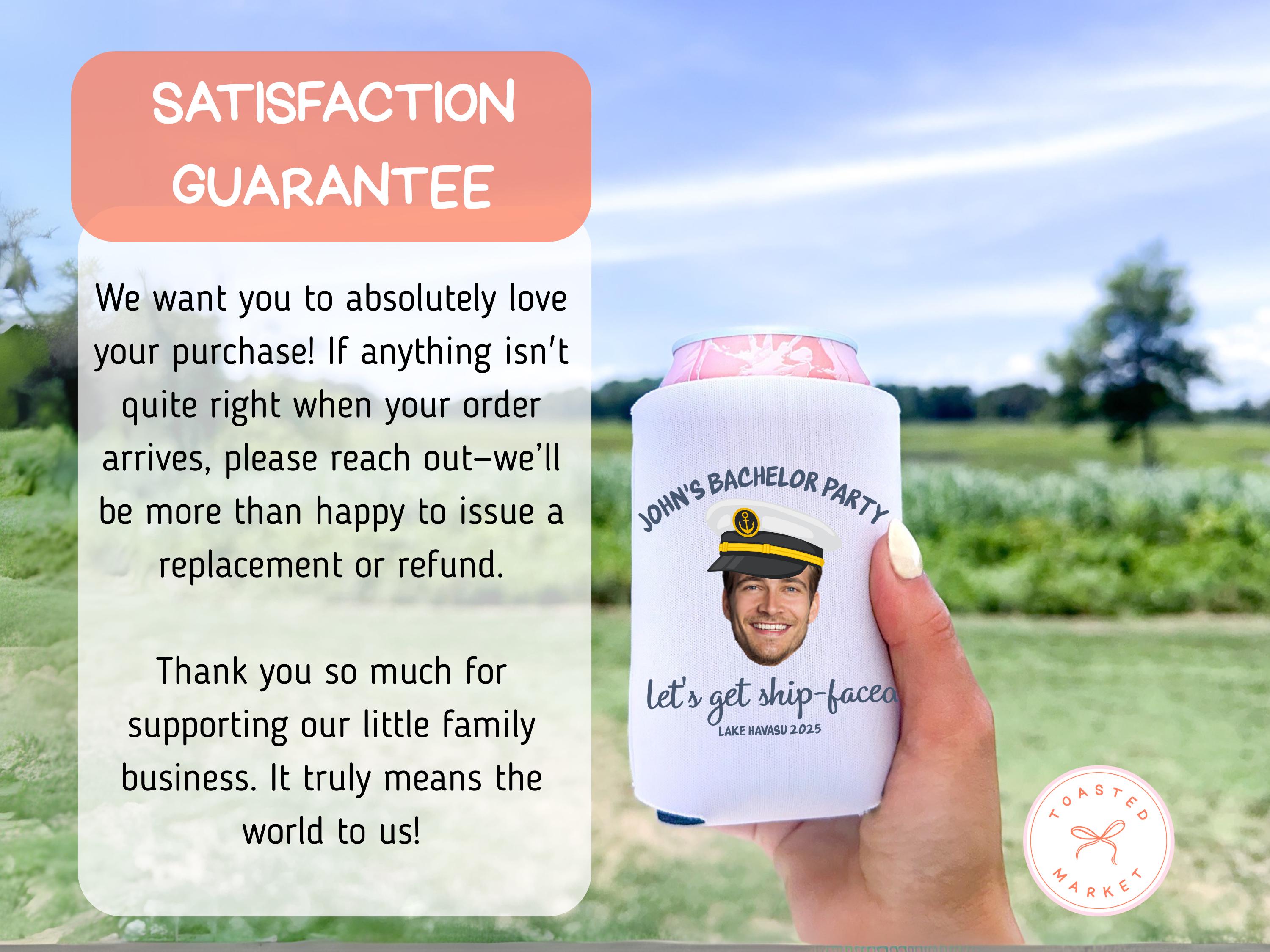 Personalized Lake Bachelor Party Can Coolers, Custom Face Bachelor Drink Sleeve, Beach Bachelor Party Favors, Lake Birthday Party Can Holder