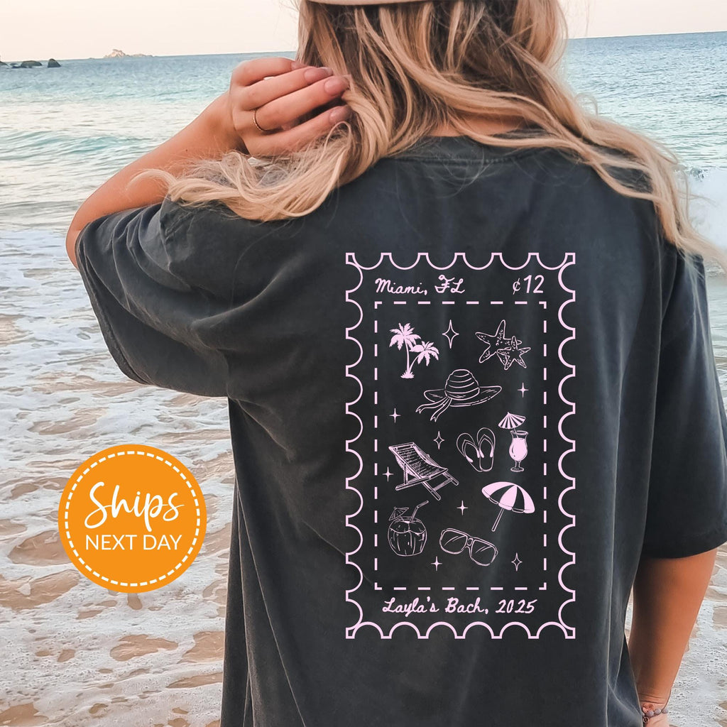 Beach Bachelorette Shirts, Charleston Bachelorette Shirt, Beach Bridal Party Gifts, Personalized Girls Weekend, Custom Bride Comfort Colors