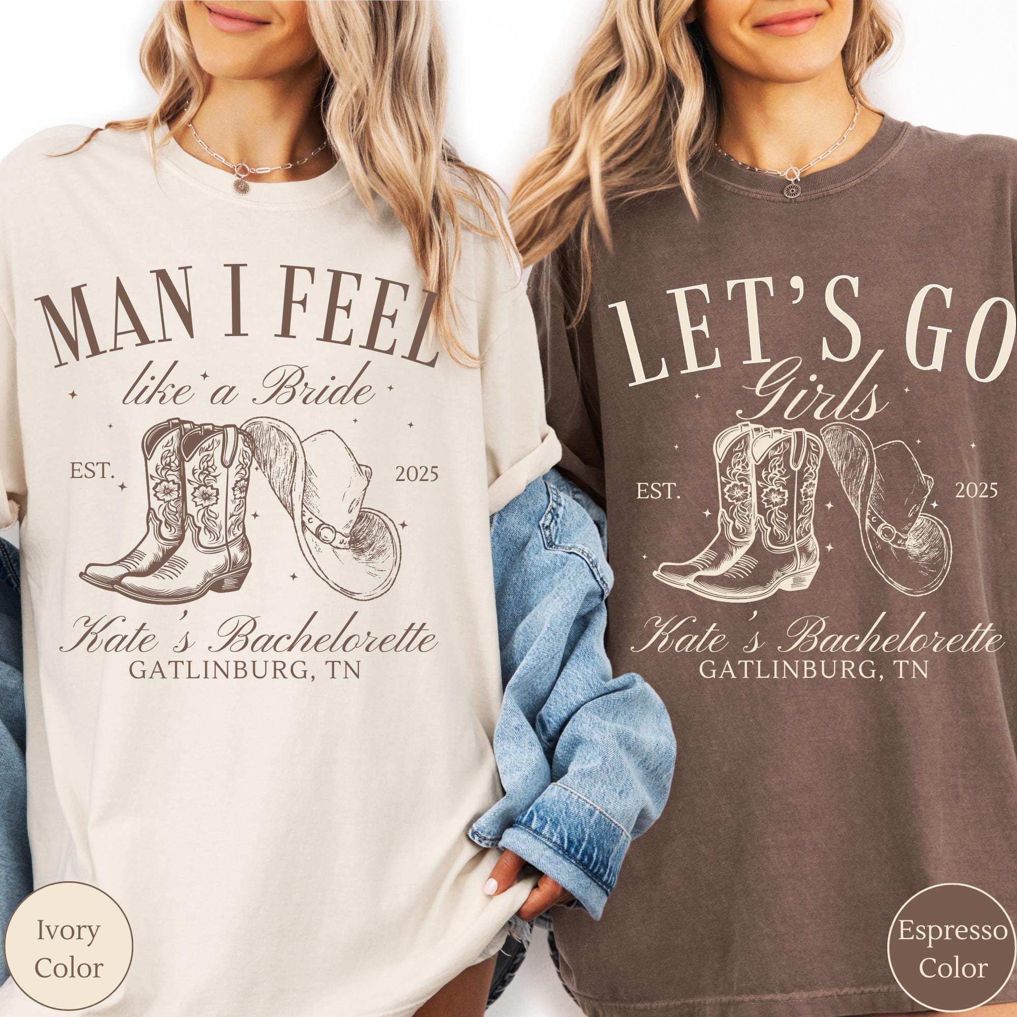 Bachelorette Party Shirts, Nashville Bachelorette, Man I Feel Like a Bride, Cowgirl Bach Party, Rodeo Bachelorette Shirts, Western Bride