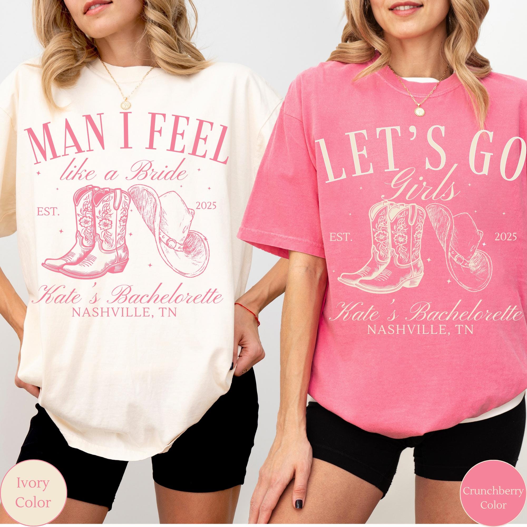 Bachelorette Party Shirts, Nashville Bachelorette, Man I Feel Like a Bride, Cowgirl Bach Party, Rodeo Bachelorette Shirts, Western Bride