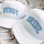 Personalized Bride Hat, Puff Embroidered Custom Bride to be gift - BRIDEF-EM