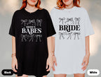 Comfort Colors® Bride's Babes Bridesmaid Shirts, Coquette Bachelorette Shirts, Bride Bows Tee, Bachelorette Party Shirts, Girly Bachelorette