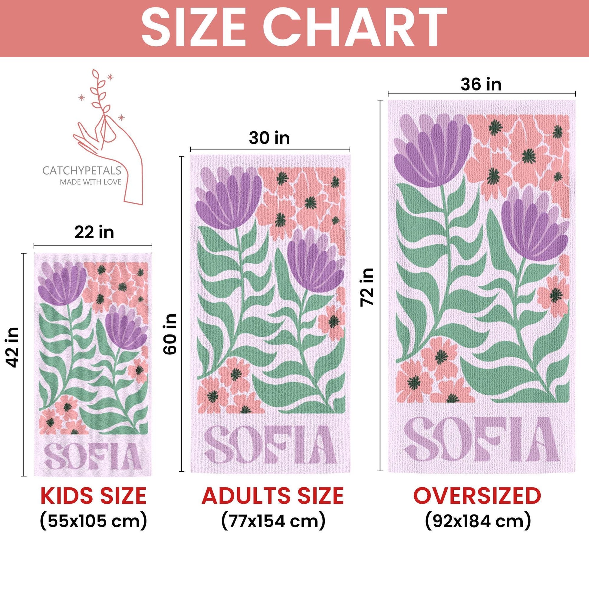 Personalized Retro Beach Towel with Name,Groovy Vibes Beach,Retro Floral Towel,Pool Towel,Bachelorette Party,Vacation Gift,Summer Trip Towel