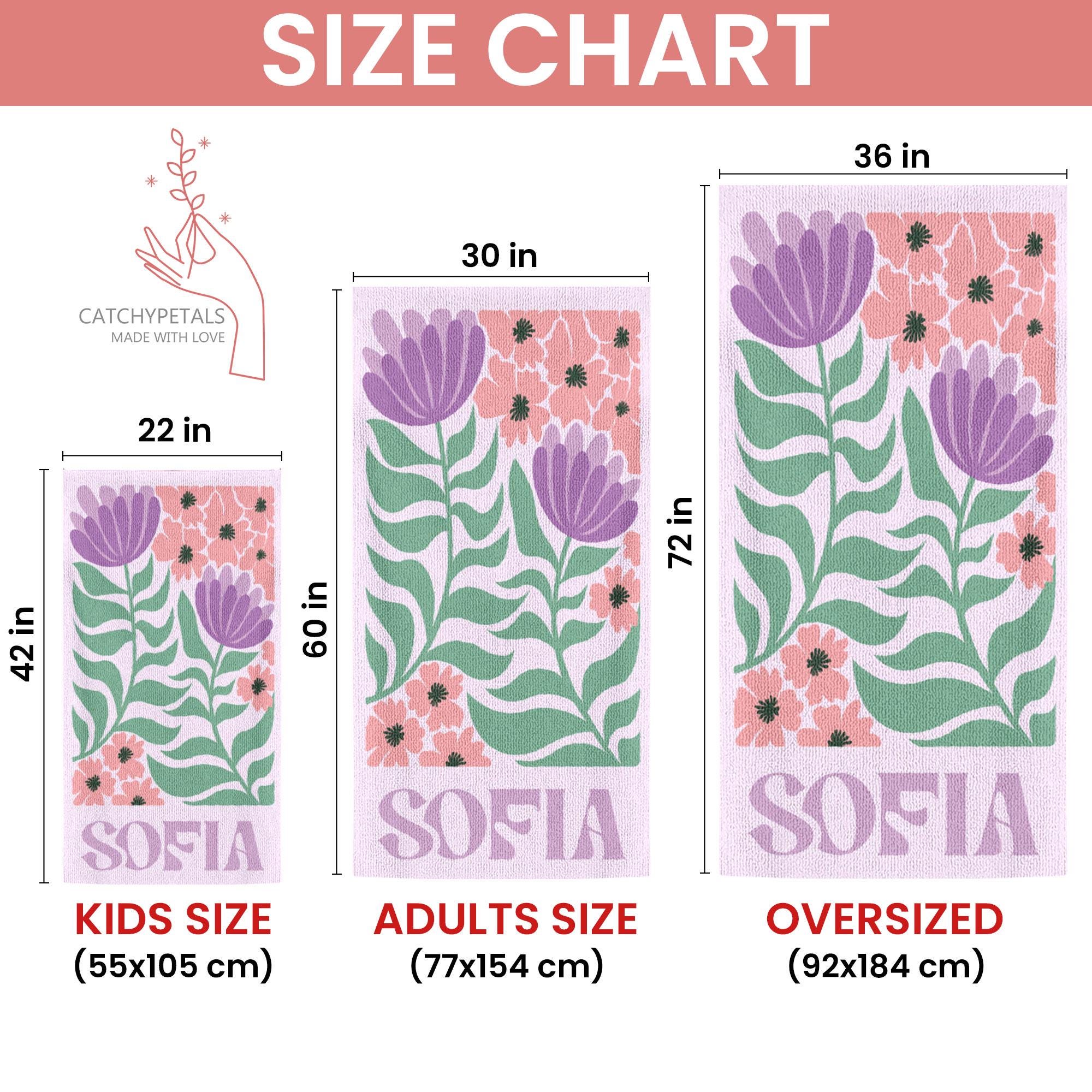 Personalized Retro Beach Towel with Name,Groovy Vibes Beach,Retro Floral Towel,Pool Towel,Bachelorette Party,Vacation Gift,Summer Trip Towel