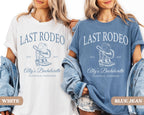 Last Rodeo Bachelorette Shirt, Personalized Location Western Bridal Party Shirt, Custom Western Bachelorette Shirt, Western Bride Shirt