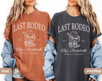 Last Rodeo Bachelorette Shirt, Personalized Location Western Bridal Party Shirt, Custom Western Bachelorette Shirt, Western Bride Shirt