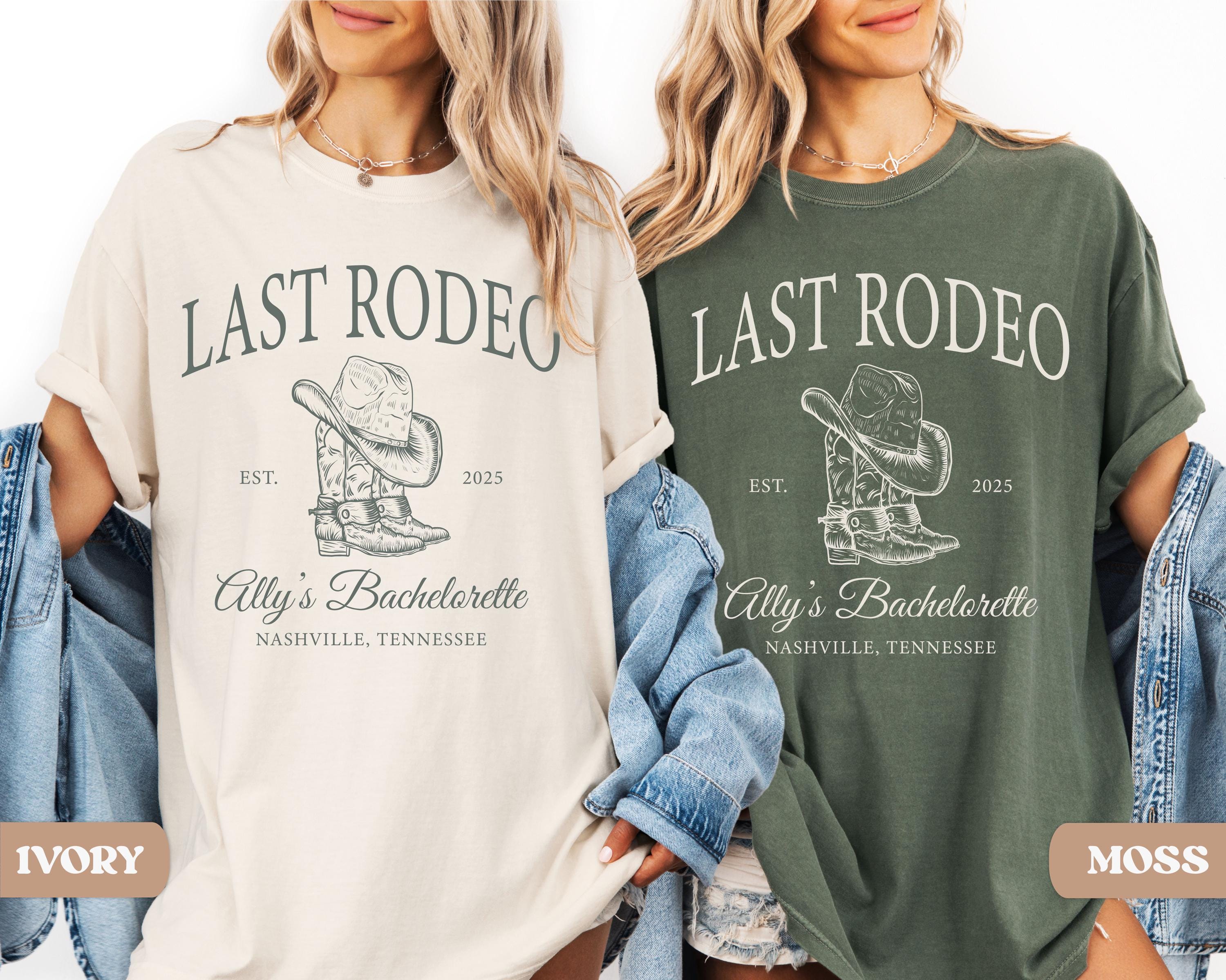 Last Rodeo Bachelorette Shirt, Personalized Location Western Bridal Party Shirt, Custom Western Bachelorette Shirt, Western Bride Shirt
