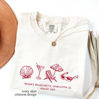 Custom Beach Bachelorette Comfort Colors Tee: Coastal Bride Trip Shirt