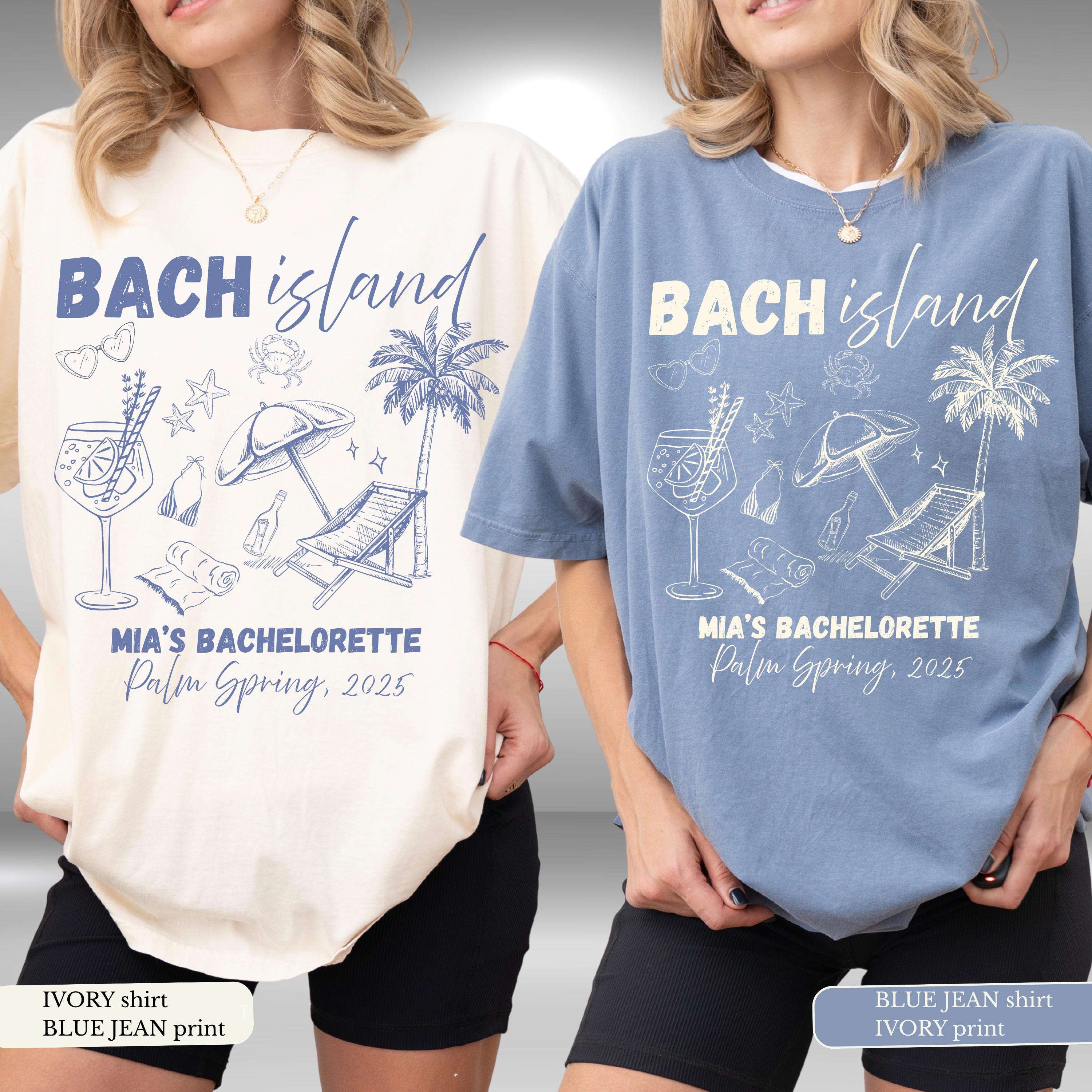 Bach Island Bachelorette Party Shirts: Custom Comfort Colors Tees