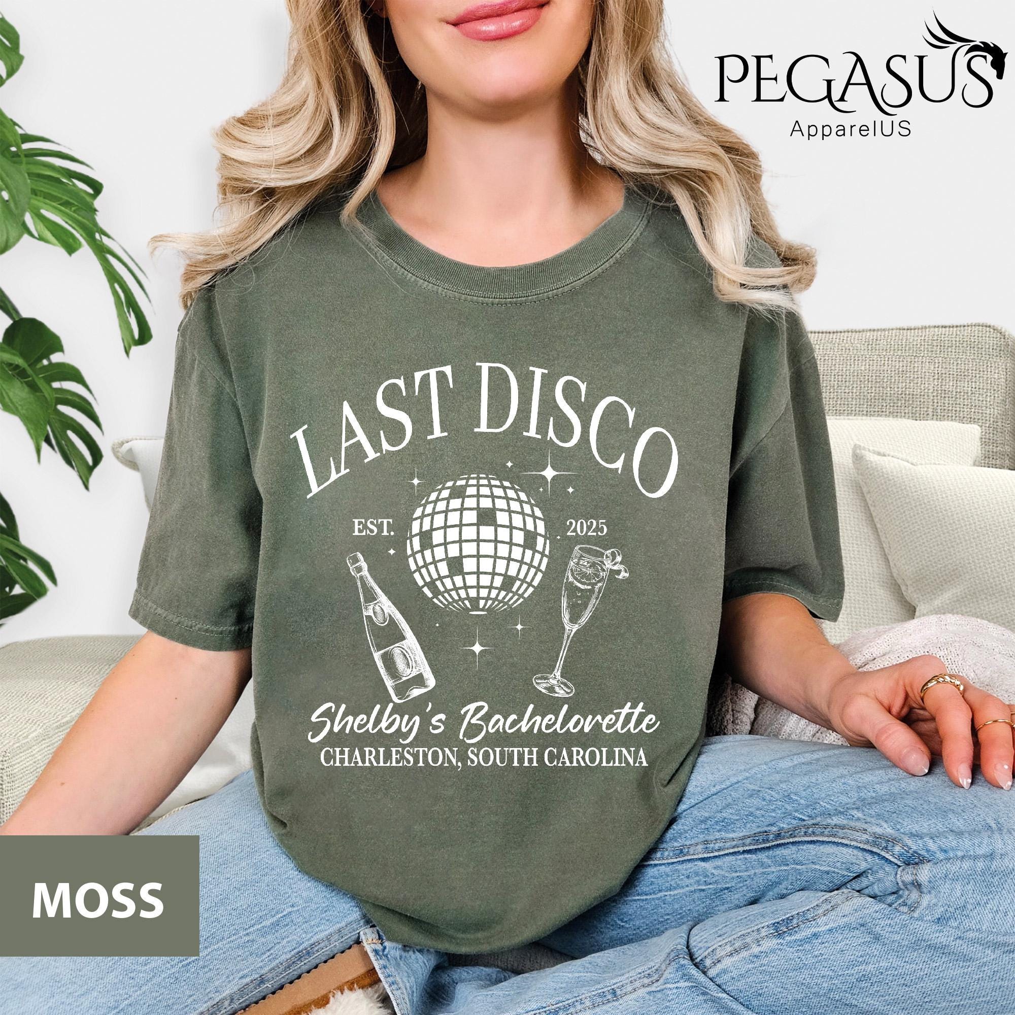Comfort Colors® Last Disco Bachelorette Shirts, Disco Bride Custom Shirt, Personalized Bachelorette Shirts