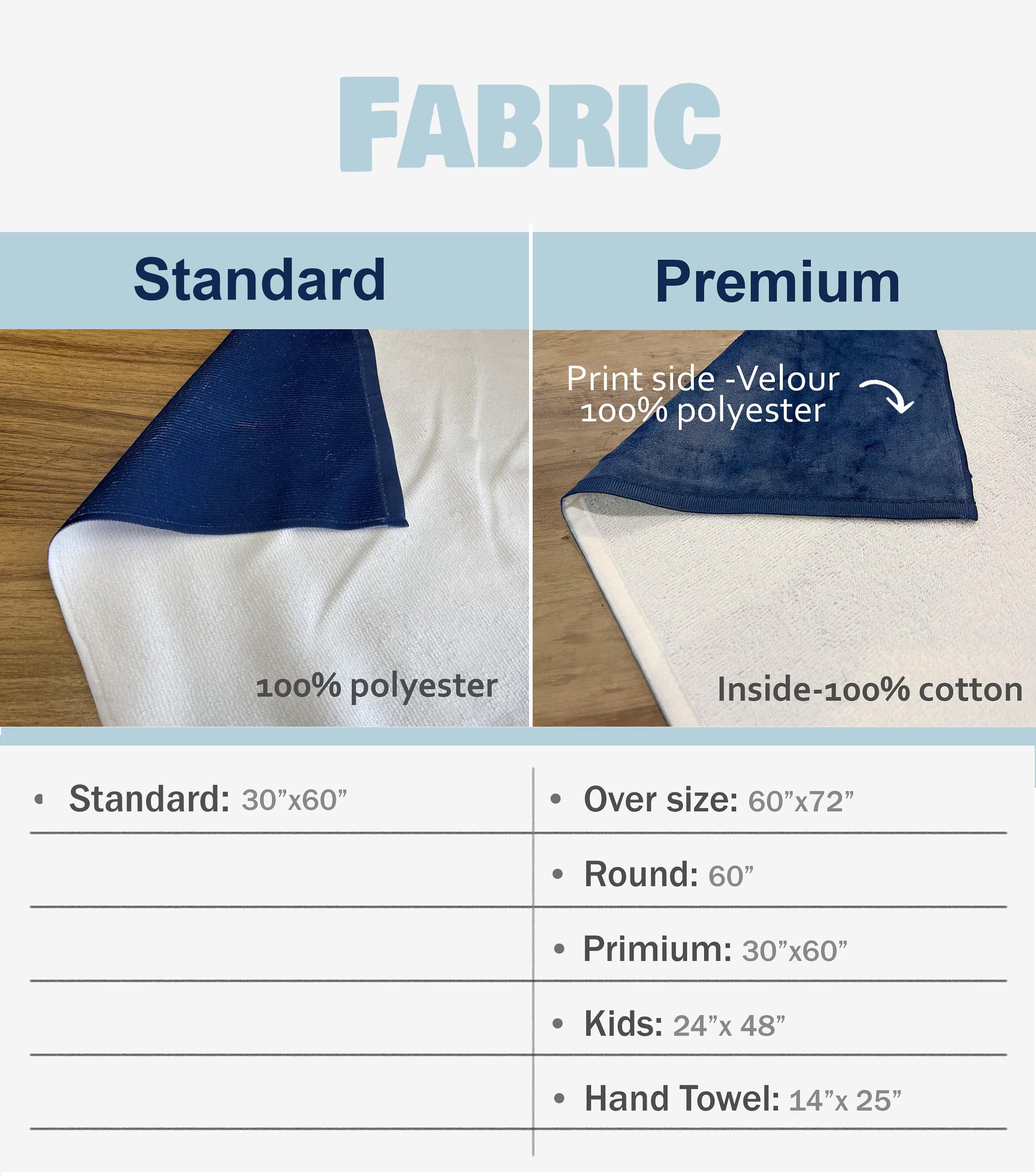 Personalized Retro Beach Towel: Custom Name, Vibrant Colors
