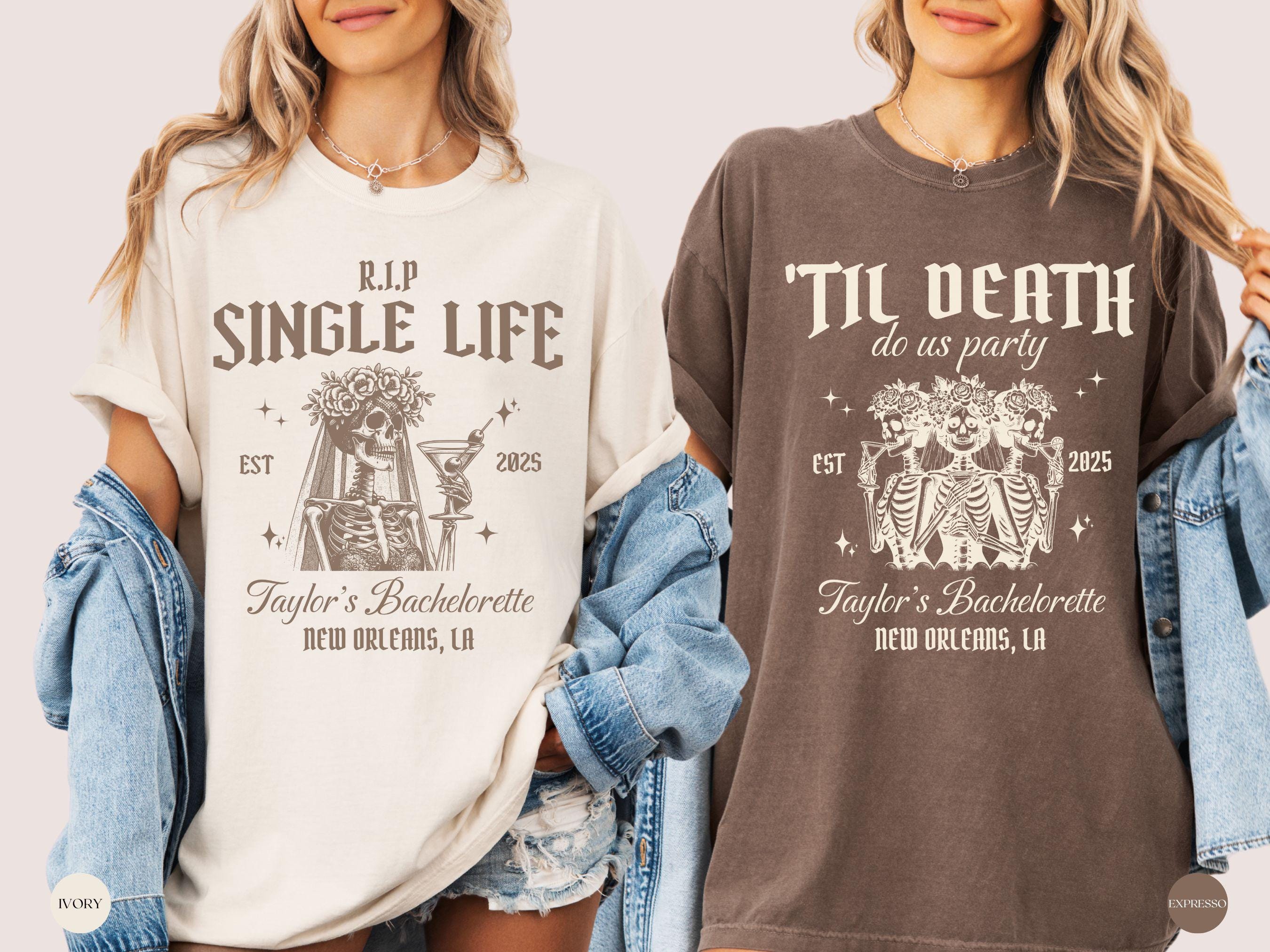 Til Death Do Us Party T-Shirt, Halloween Bachelorette, Gothic Bride