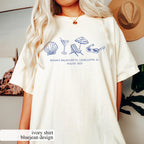 Custom Beach Bachelorette Comfort Colors Tee: Coastal Bride Trip Shirt
