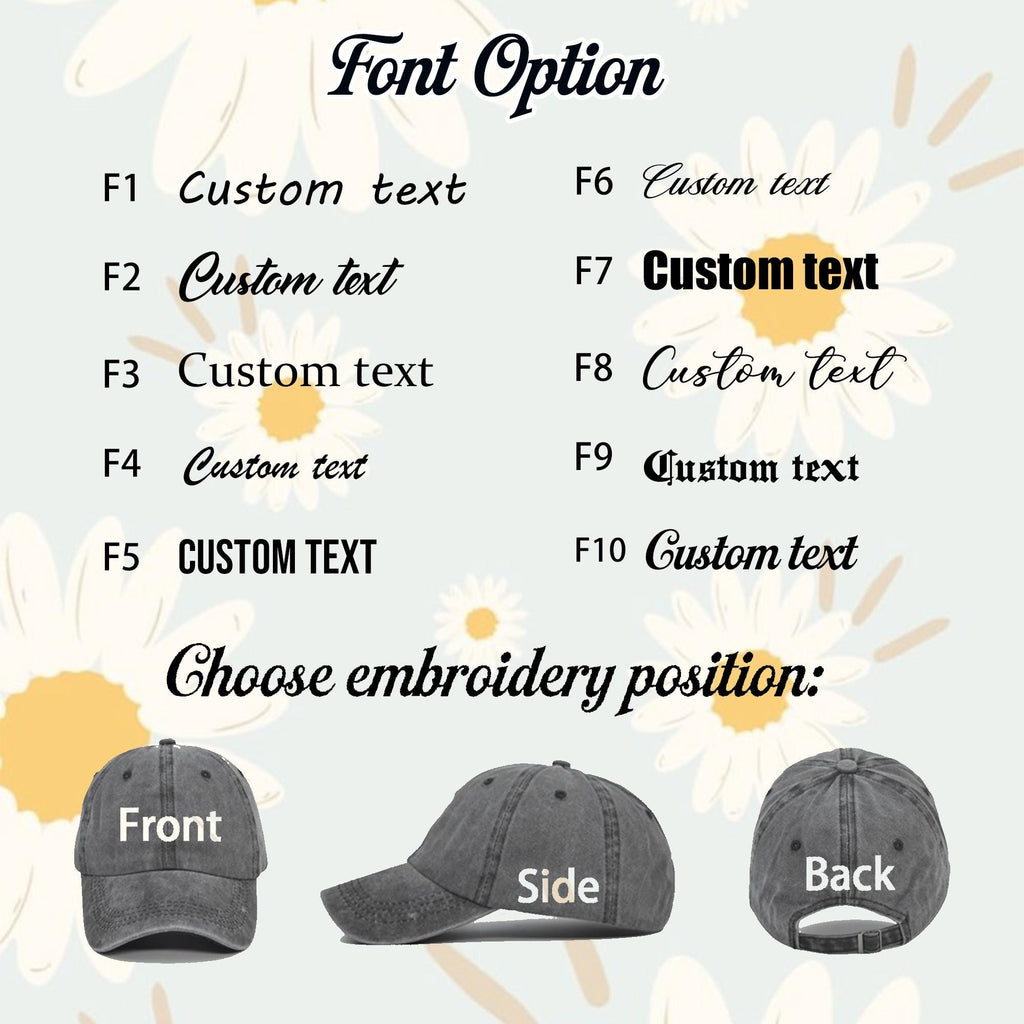 Personalized Bride Squad Hat, Custom Bachelorette Party Baseball Cap, Bridal Shower Gift for Bridesmaids