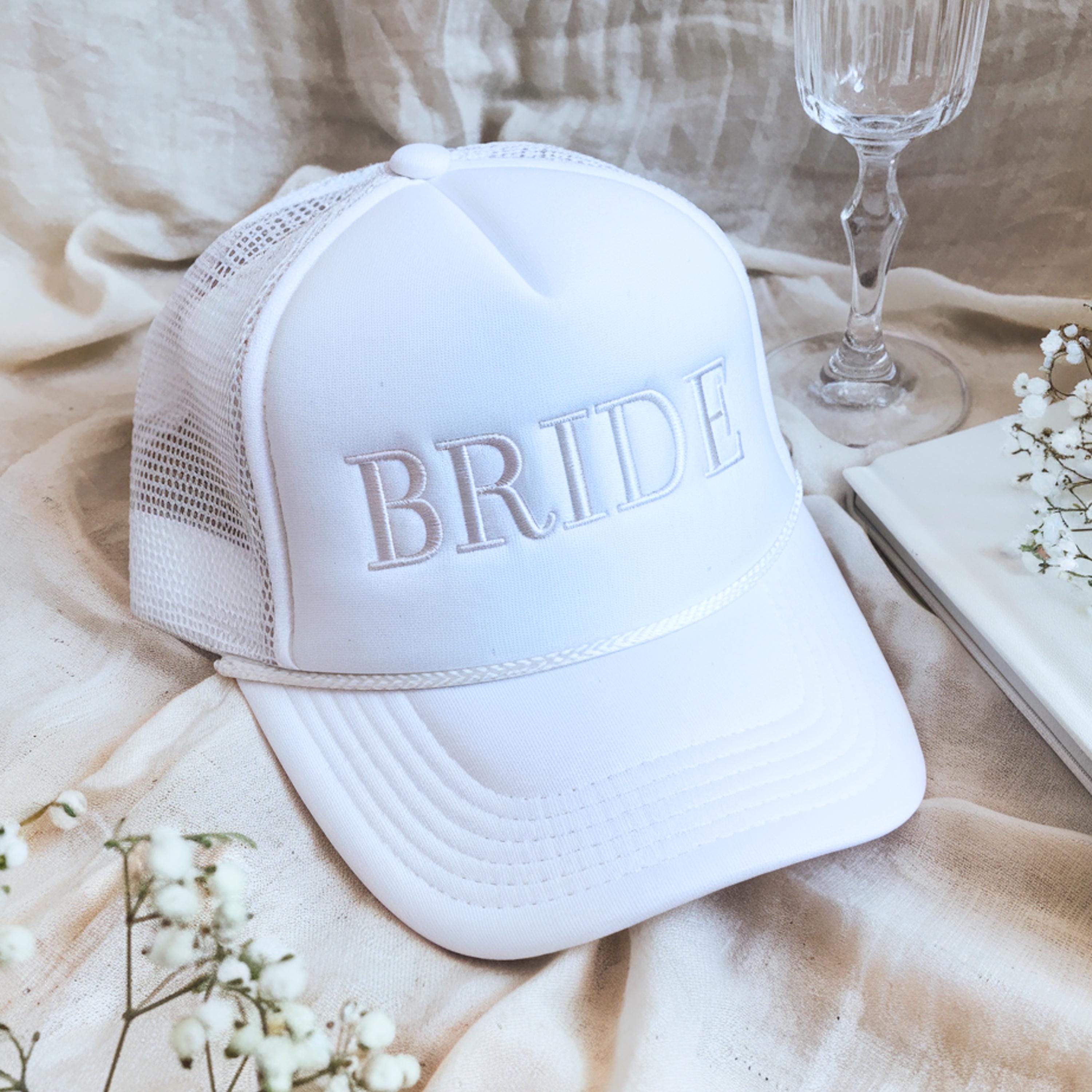 Bride Embroidered Trucker Hat: Bachelorette Party Bridal Shower