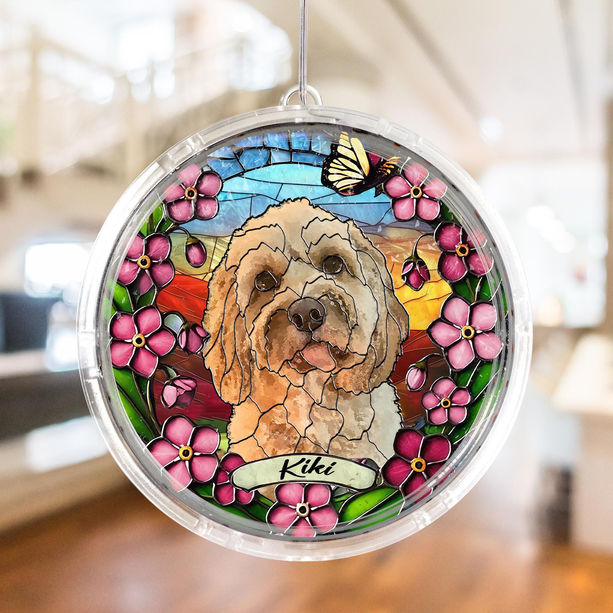 New! Custom Pet Portrait LED Hanging Light Lamp, Loss of Dog Gift, Puppy Loss Gift, Pet Memorial Gift, Puppy Loss Gift, Christmas Decor 2025