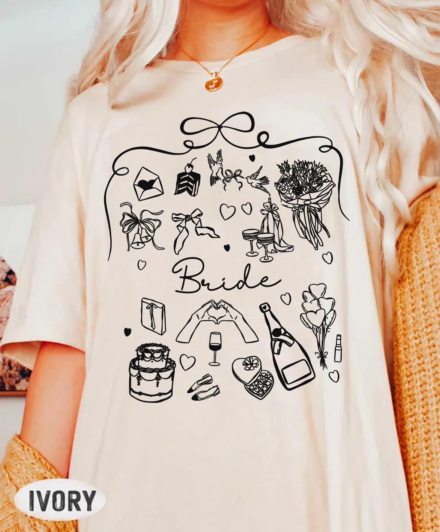 Coquette Bride Bridesmaid Shirt, Coquette Bride To Be Shirt, Matching Bachelorette Shirt, Coquette Bridal Party Shirt, Wedding Gift
