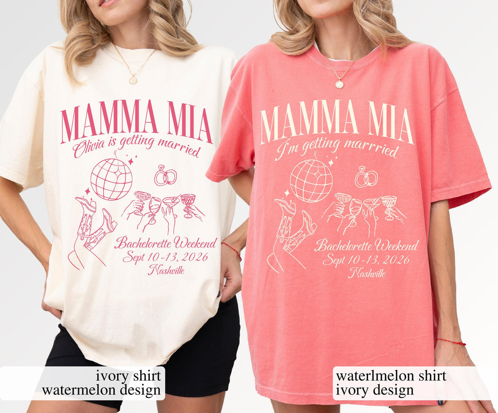 Mamma Mia Bachelorette Shirts, She Found Her Honey Honey Dancing Queens Brides Last Disco Bach Shirts Gift for Bridesmaid Disco Shirts