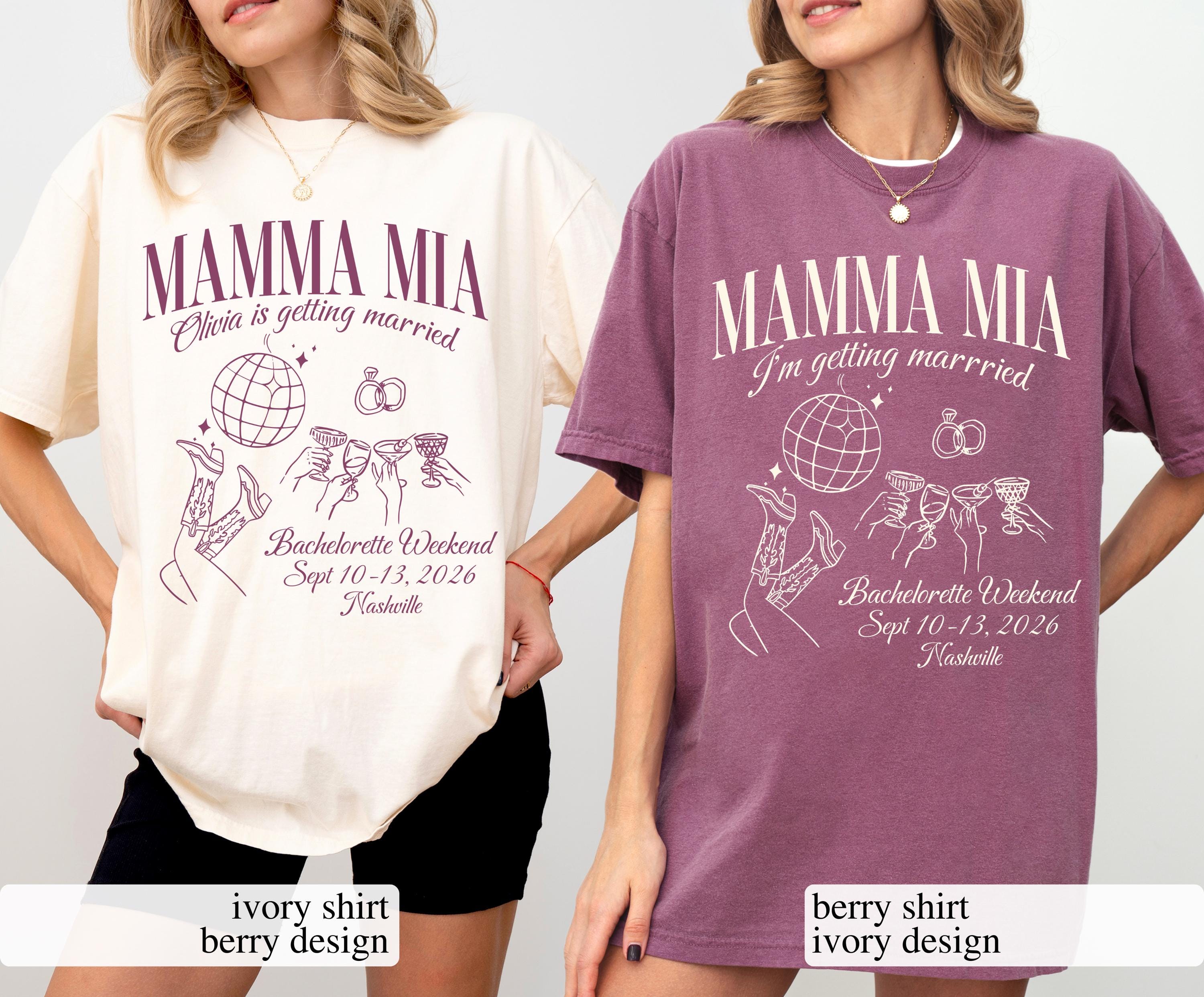 Mamma Mia Bachelorette Shirts, She Found Her Honey Honey Dancing Queens Brides Last Disco Bach Shirts Gift for Bridesmaid Disco Shirts