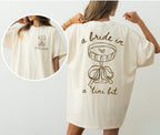 Comfort Colors® A Bride in a Tini Bit Custom Bride Shirt, Espresso Martini Themed Future Mrs Tee Tini Bit Engaged, Bridal Shower Gift Fiance