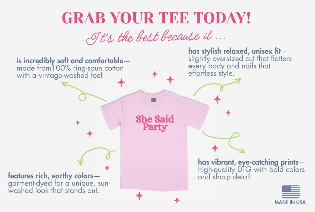 Custom Seashells Bachelorette Shirt: Beach Coastal Party, Comfort Colors