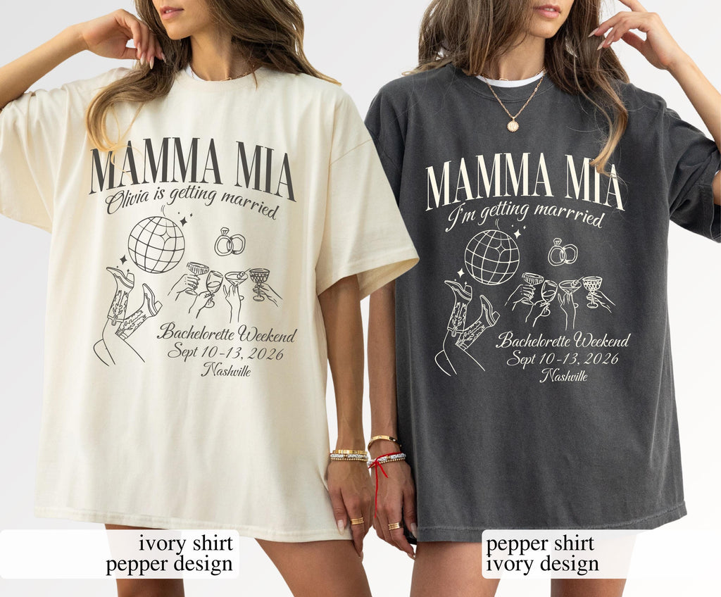 Mamma Mia Bachelorette Shirts, She Found Her Honey Honey Dancing Queens Brides Last Disco Bach Shirts Gift for Bridesmaid Disco Shirts